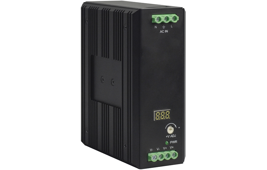 飛暢科技-工業(yè)導軌式AC220V轉(zhuǎn)DC12V15A/24V8A/48V5A(帶功率因素調(diào)整)開關(guān)電源
