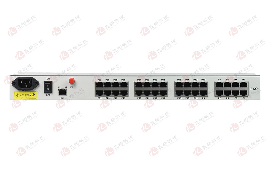 飛暢科技-32路電話+16E1+4FE+4GE+2路數(shù)據(jù)+SNMP+console（19英寸，物理隔離）電話光端機(jī)