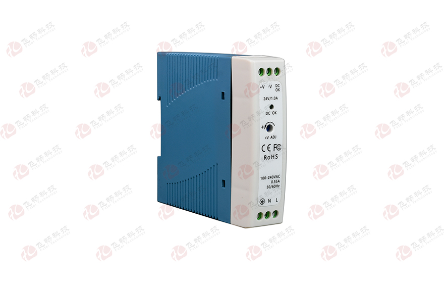飛暢科技-工業(yè)級導軌式 AC220V轉(zhuǎn) DC12V2A/24V1A  開關(guān)電源